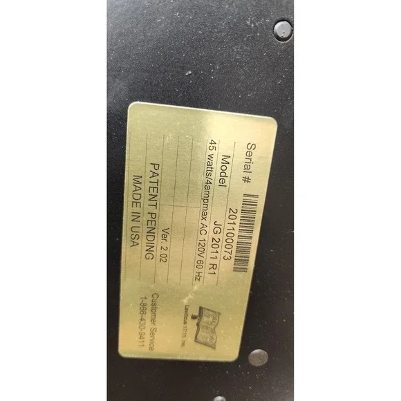 Jigglin' George New Life Bed Exerciser Model JG 2011 R1 Ver.  2.02 Made In USA - Picture 4 of 8